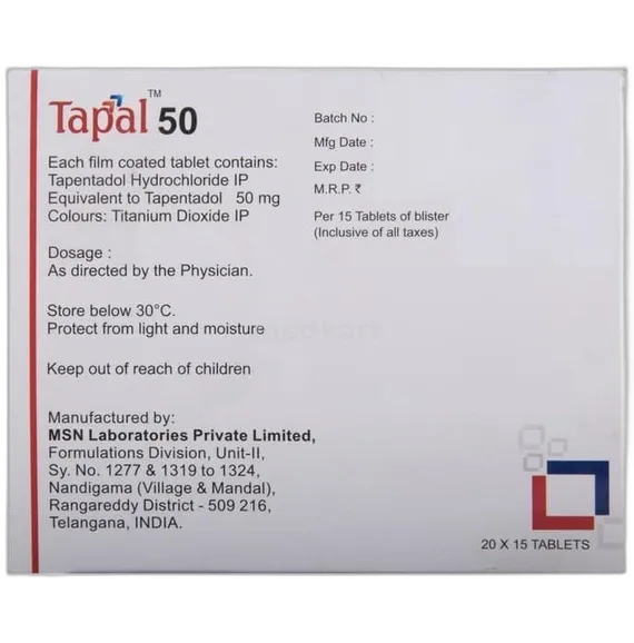 tapal 50mg tablet 15's